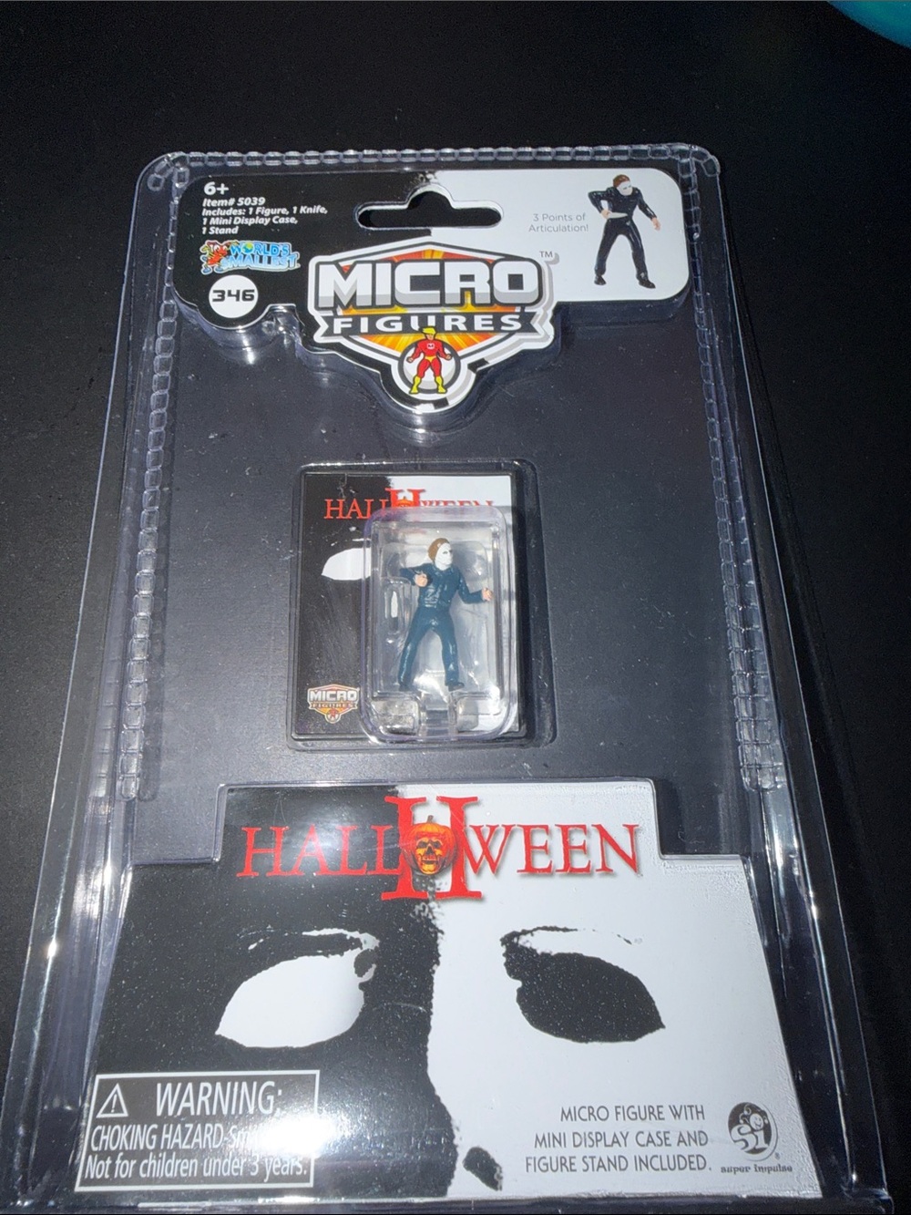 Halloween II Michael Myers Mini Figure - Black